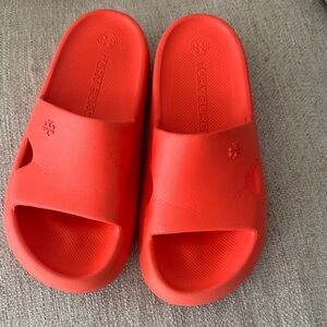 Tory Burch Women's Bright Red Slide Sandals